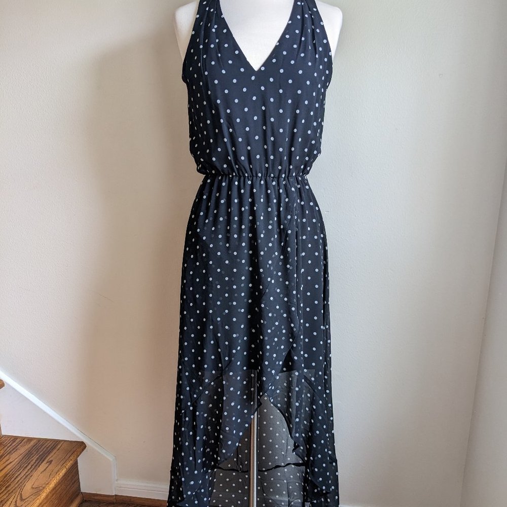 WHBM - Sz.0 - Polkadot Hi-Lo Dress